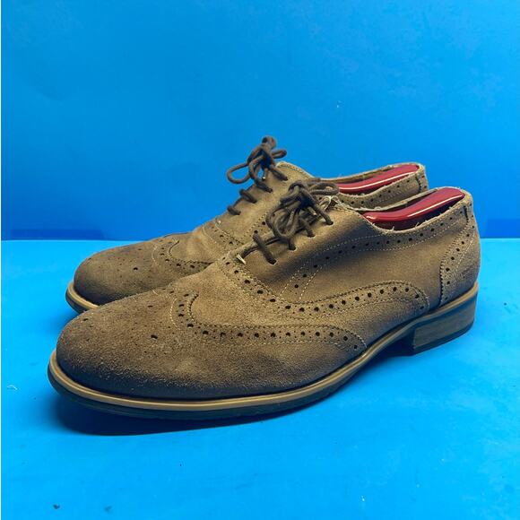 Kenneth Cole Reaction Rogue Trip Oxford Mens Sz 11.5 M From 2012 Beige - Picture 4 of 11